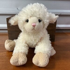 Build A Bear Vanilla Swirl Lamb Sheep Plush Stuffed Animal